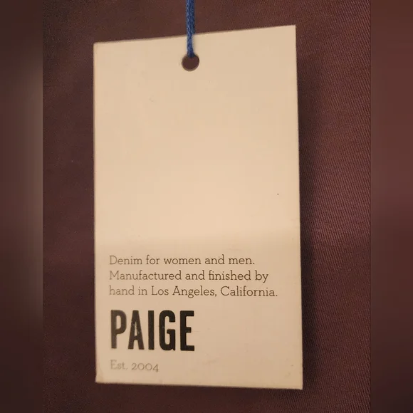 PAIGE Men's Normandie Slim Straight Leg Jean in Vintage Plum color size 36x33 - Picture 12 of 13